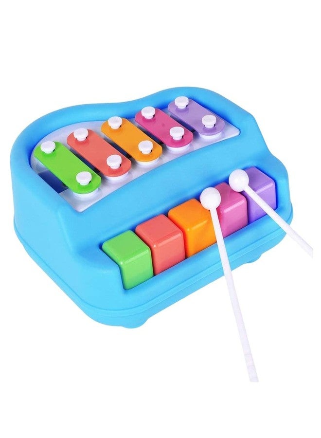 BIG FOLK® Kids Musical Toy Piano & Xylophone | Colorful Music Learning Toy with Sticks | Early Educational Instrument for Toddlers & Kids (Multicolor) - Image 3