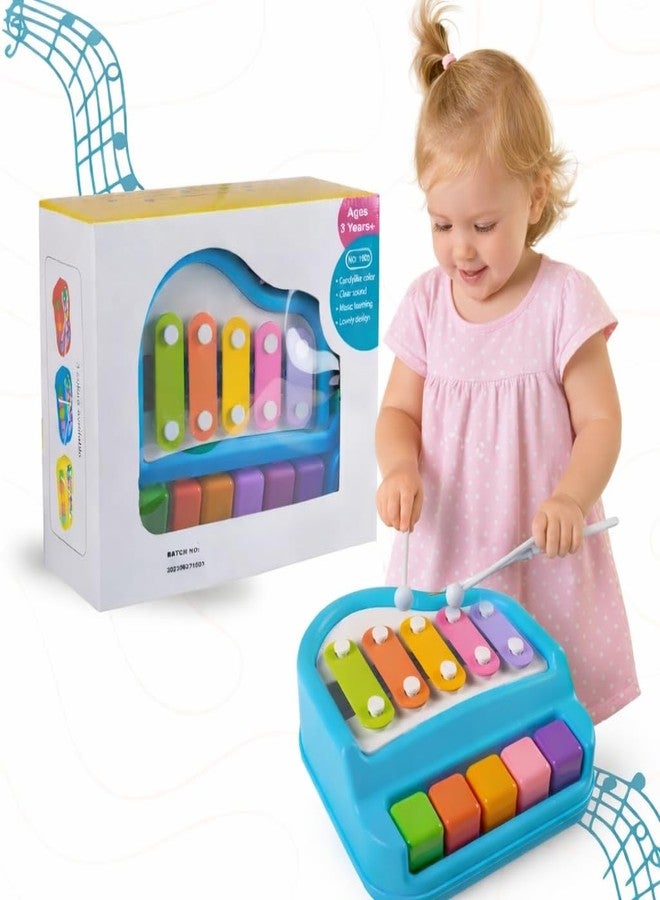 BIG FOLK® Kids Musical Toy Piano & Xylophone | Colorful Music Learning Toy with Sticks | Early Educational Instrument for Toddlers & Kids (Multicolor) - Image 5