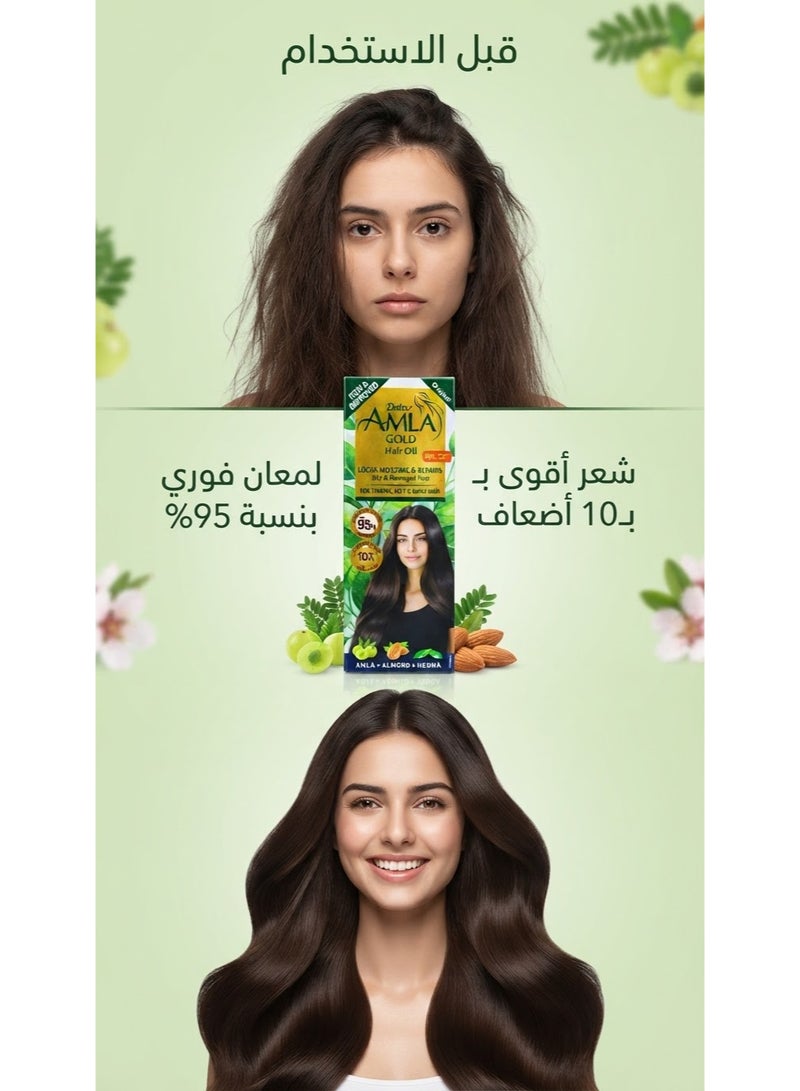 Dabur Amla Hair Oil Gold  270 Ml (Packaging may vary) - Image 2