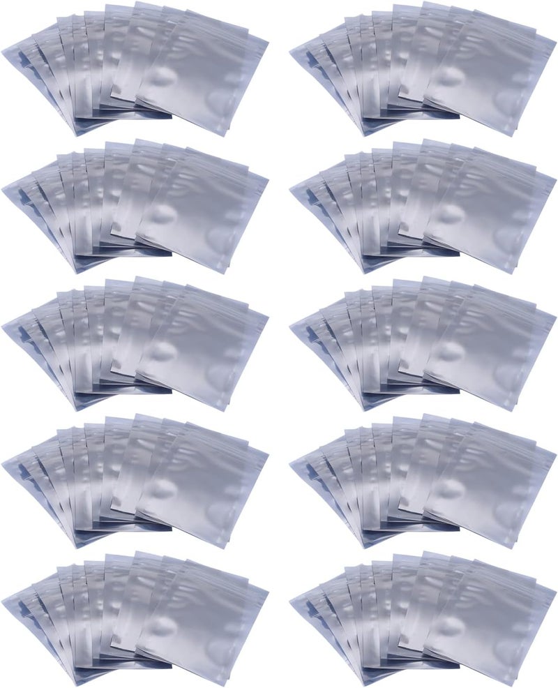 YWBL-WH Anti-static Storage Bag 100 Pieces Resealable Anti-Static Bags Small Size for HDD Motherboard and Electronic Device 6 Cm X 9 Cm / 2.36 Inches X - Image 1