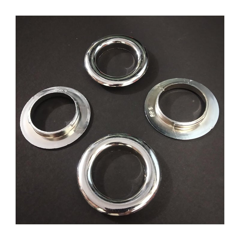 Shuttle SHUTTLE Curtain Rings/Eyelets Shiny Silver Plastic Eyelet with Lock (Suitable for 1 inch rods) (25)  - Image 3