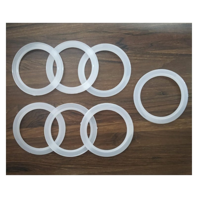 Shuttle SHUTTLE Curtain Rings/Eyelets Shiny Silver Plastic Eyelet with Lock (Suitable for 1 inch rods) (25)  - Image 4