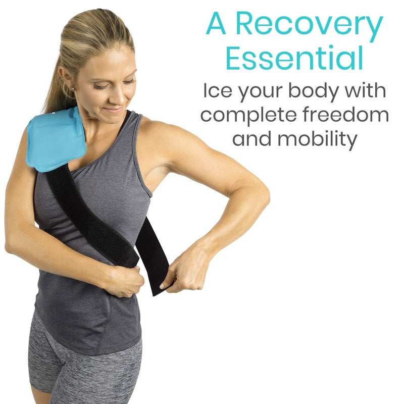 Arctic Flex Reusable Hot & Cold Gel Ice Pack Wrap with Strap - Hot & Cold Therapy Gel Ice Pack Wrap for Injuries, Pain, Shoulder, Knee, Back, Elbow & Foot - Flexible Wrap Around Cold Pack & Compress - Image 2