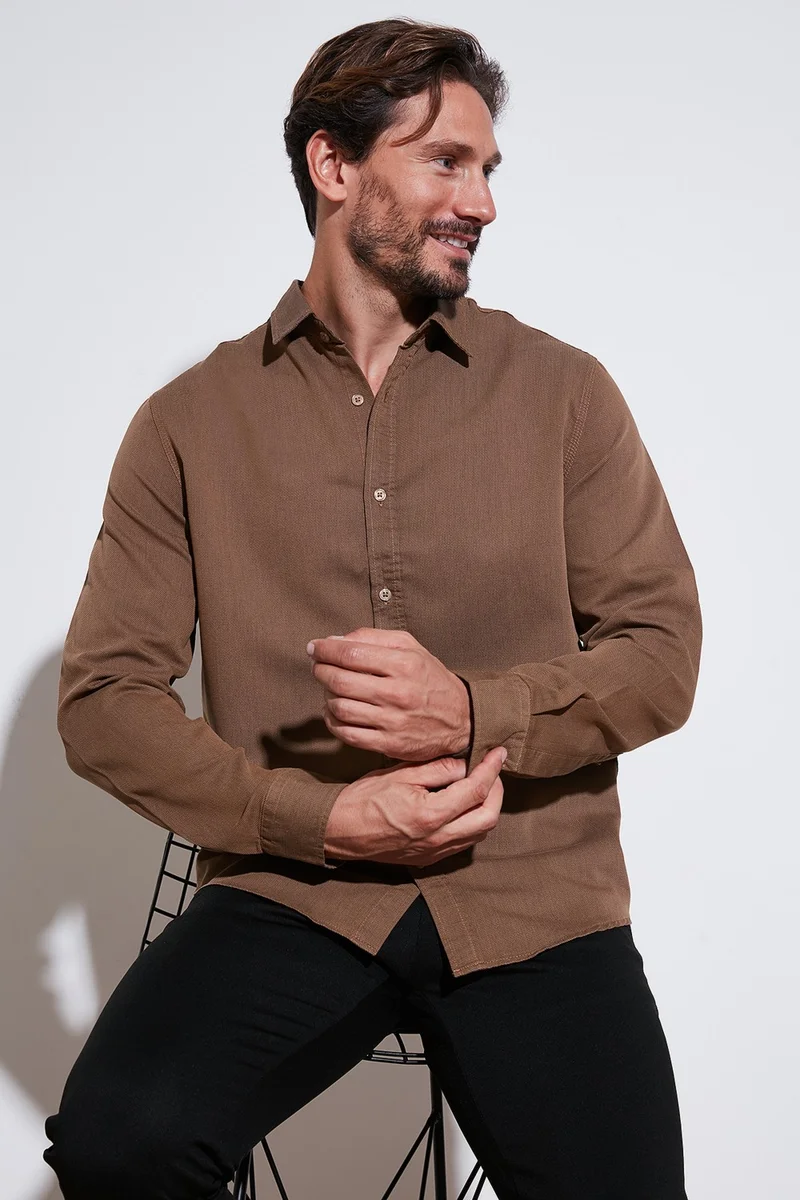 Buratti Stretch Cotton Regular Fit Shirt Men's Shirt CF25W128861