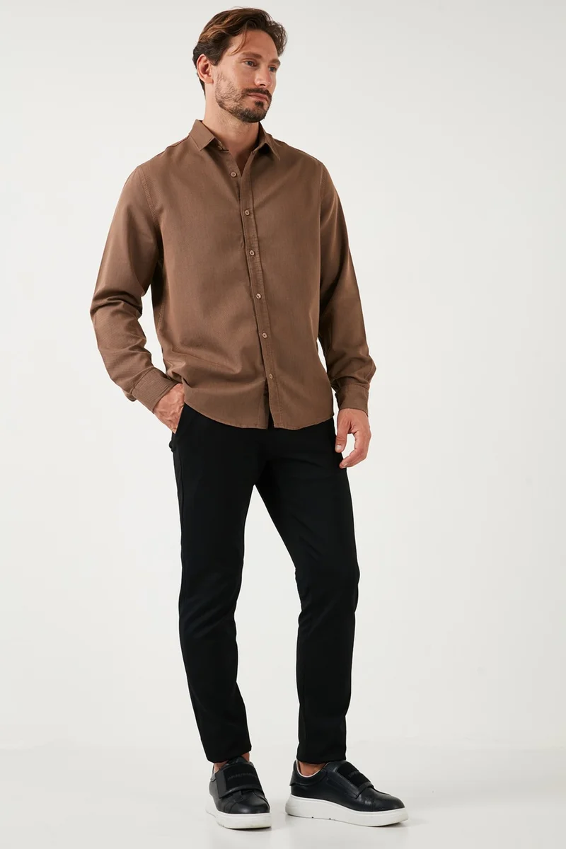 Buratti Stretch Cotton Regular Fit Shirt Men's Shirt CF25W128861