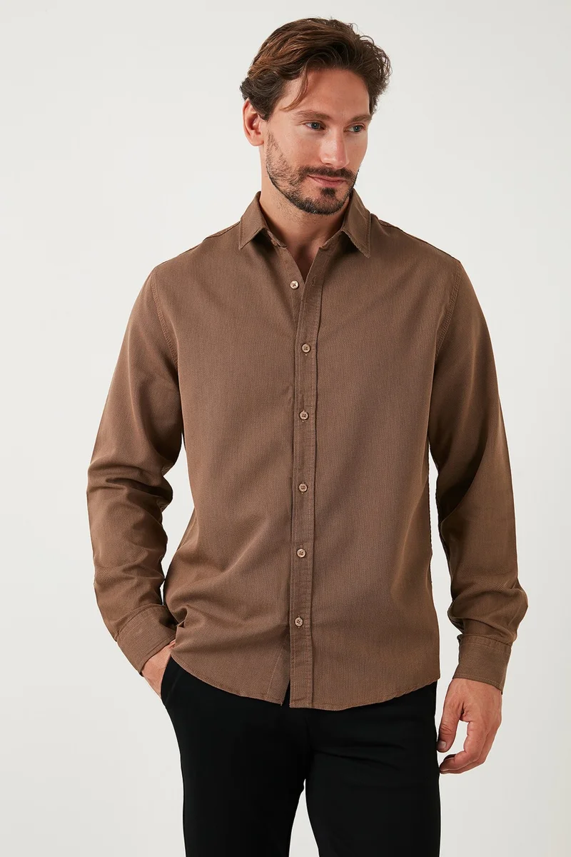 Buratti Stretch Cotton Regular Fit Shirt Men's Shirt CF25W128861