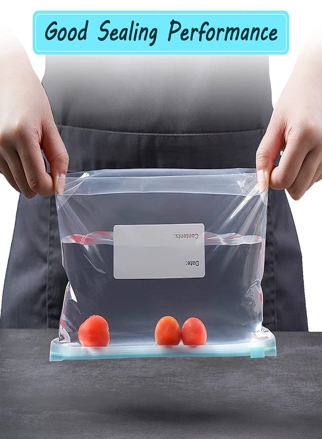ELEPHANTBOAT® 30 Pcs of Food Storage Bags with Ziplock,Large Size,Reusable Sandwich,Snack,Freezer Bags for Lunch,Travel and Kitchen Organization - Image 5