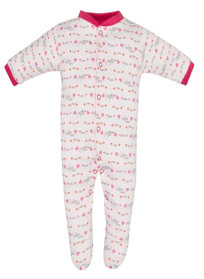 Magic Town® 100% Hosiery Cotton Unisex Romper for Kids and Infants Set of 3 (Pink) (6-9 Months) - Image 2