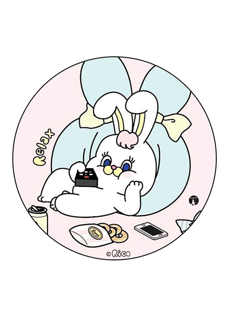 Rabbit Printed Mouse Pad Multicolour