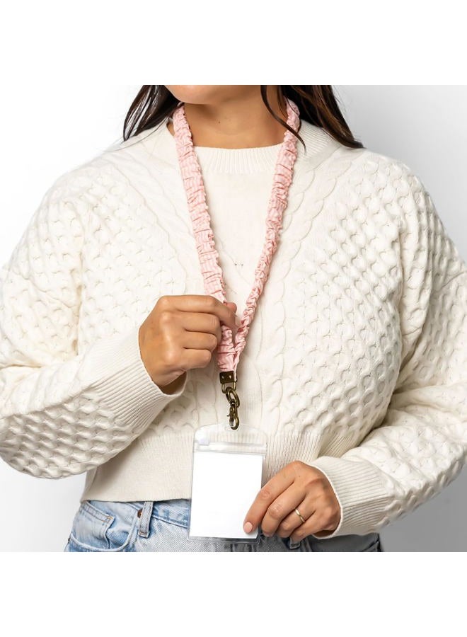 ANDI Neck Lanyard For Women - Scrunchie Cute Lanyard for Keys, Id Card Holder, Wallet - Aesthetic Long Lanyard (Lovely Stripes) - Image 2