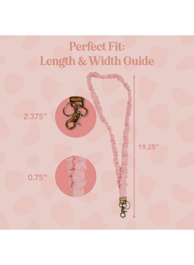 ANDI Neck Lanyard For Women - Scrunchie Cute Lanyard for Keys, Id Card Holder, Wallet - Aesthetic Long Lanyard (Lovely Stripes) - Image 4