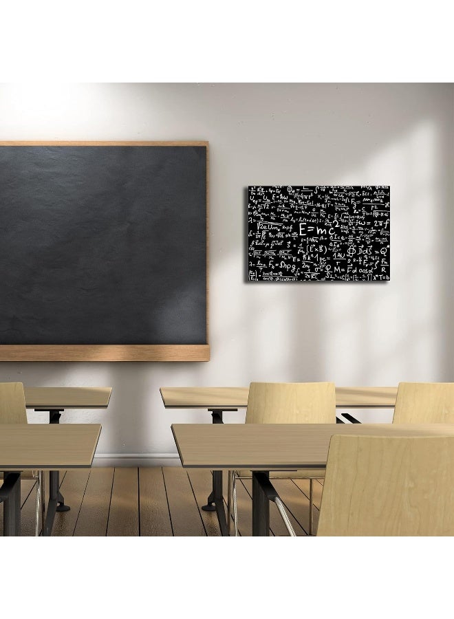 Busmko Educational Wall Art Framed Prints Canvas Black Poster Learning Physical Wall Decor Modern Picture Painting Artwork for Living Room Decor Framed Size 12x18 inch(30x45cm) - Image 4