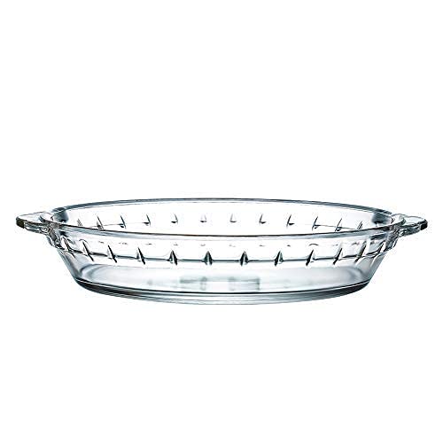 Shivaaro Glass Pie Plate with Handles Tempered Glass Pie Pan for Baking All Kinds of Pie Round Glass Baking Dish Pie Baking Dish 1 500 ML - Image 5