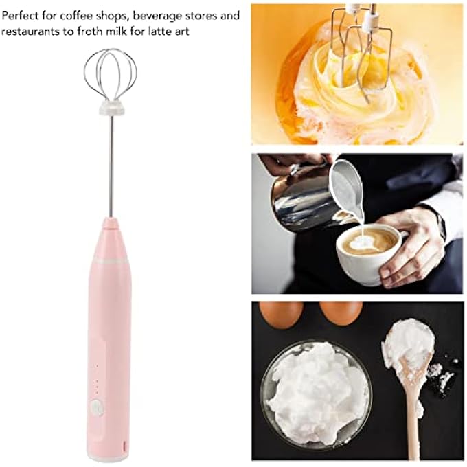 Sorandy Usb Rechargeable Milk Frother Handheld Foam Maker Speed Electric Foam Maker With 2 Stainless Whisk For Cappuccino Latte Coffee Chocolate Coconut Milk Protein Powder - Image 4