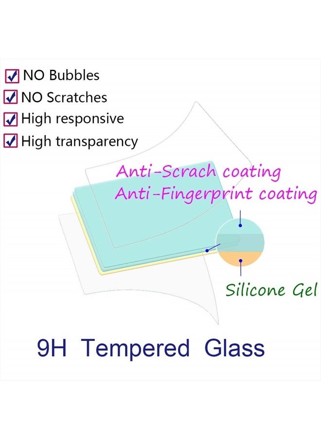 ULBTER Screen Protector for Insta360 ONE RS/ONE R, 2 Set Screen protector for LCD + 4K Wide Angle Lens, Tempered Glass Cover 0.3mm 9H Hardness Ultra-Clear  - Image 2
