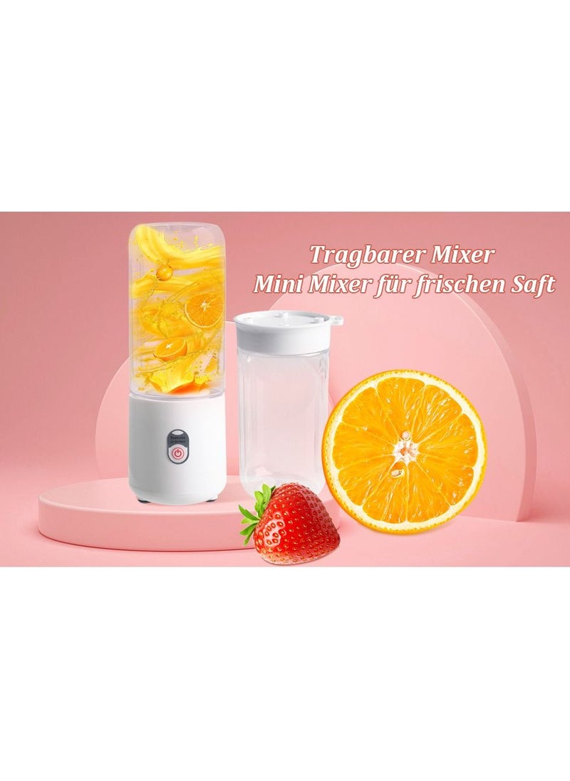 Generic - 500 ml Portable Smoothie Mixer,  Rechargeable USB Portable Blender, Mini Mixer for Smoothie, BPA-Free, Smoothie Mixer Maker for Travel, Car, Gym, Personal Baby Food - Image 1