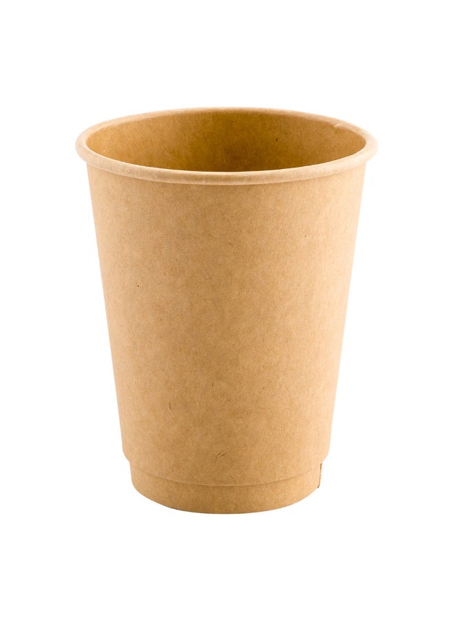 Restaurantware Restaurantware 12 Ounce Disposable Cups, Pack of 500 Double Wall Hot Cups – Lids Sold Separately, Rippled Wall and Kraft Paper Insulation, Ideal for Serving Coffee, Hot Chocolate, Tea, and More  - Image 1