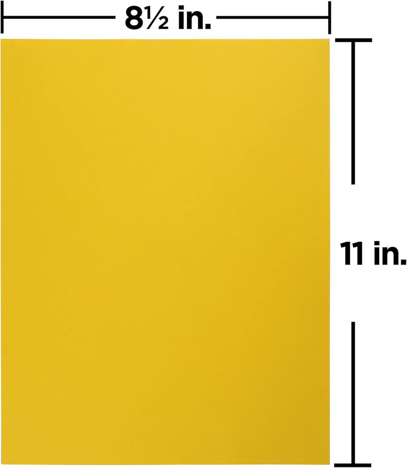 JAM Paper Colored 24lb Paper - 90 gsm - 8.5 x 11 - Yellow Recycled - 100 Sheets/Pack - Image 3