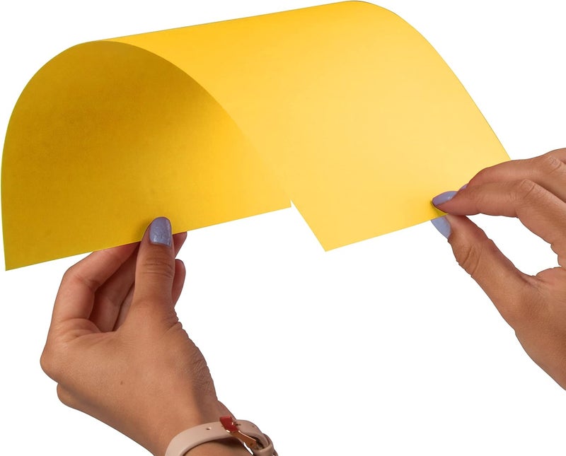 JAM Paper Colored 24lb Paper - 90 gsm - 8.5 x 11 - Yellow Recycled - 100 Sheets/Pack - Image 4