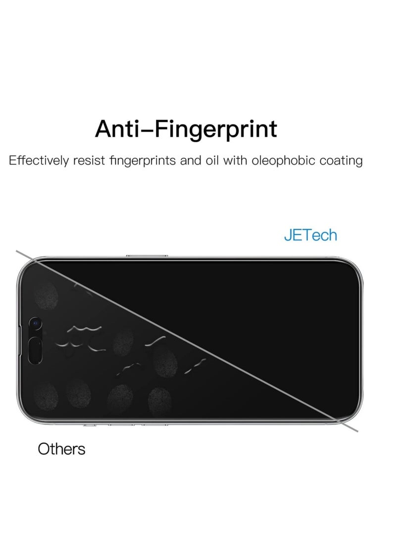 ELTRAZONE Privacy Full Coverage Screen Protector for iPhone 14 Pro 6.1-Inch with Camera Lens Protector, Anti-Spy Tempered Glass Film, 2-Pack Each - Image 4