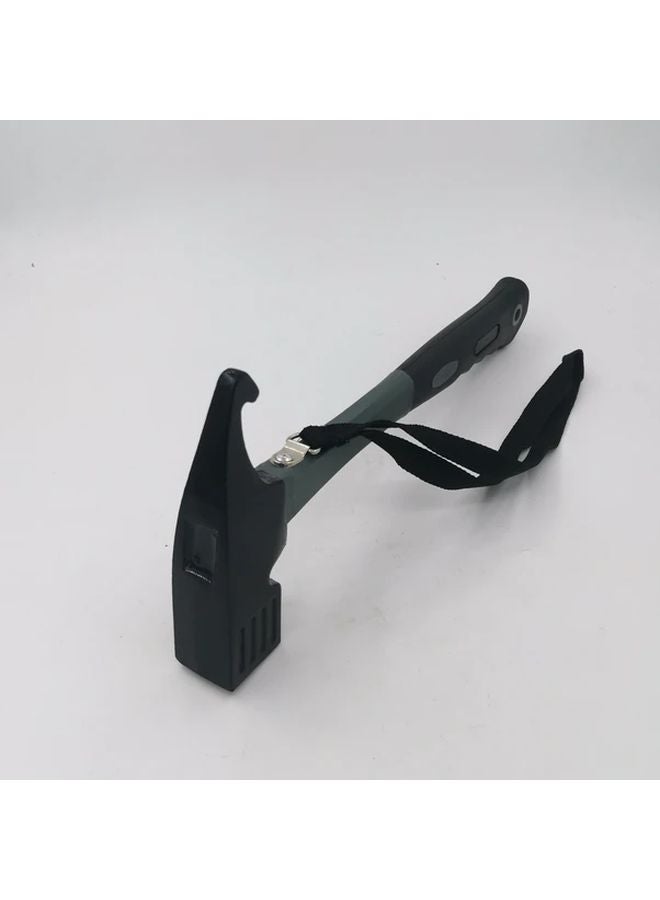 1pc Multi Functional Camping Hammer With Sturdy Beechwood Handle Leather Strap Outdoor Hiking Tent Stake Claw - Image 3