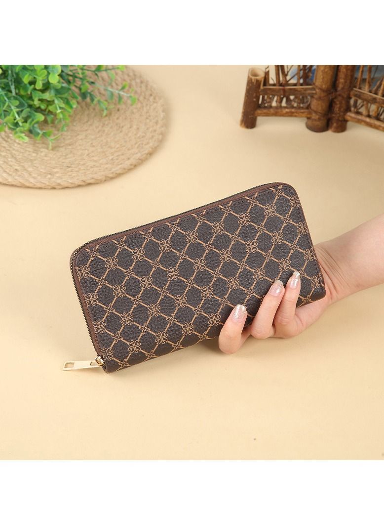 NIBEMINENT Large Size Wallet For Men And Women Classic Phone Purse Wristlets Clutch Bag Zip Pouch Handbag With Card Slots  - Image 2