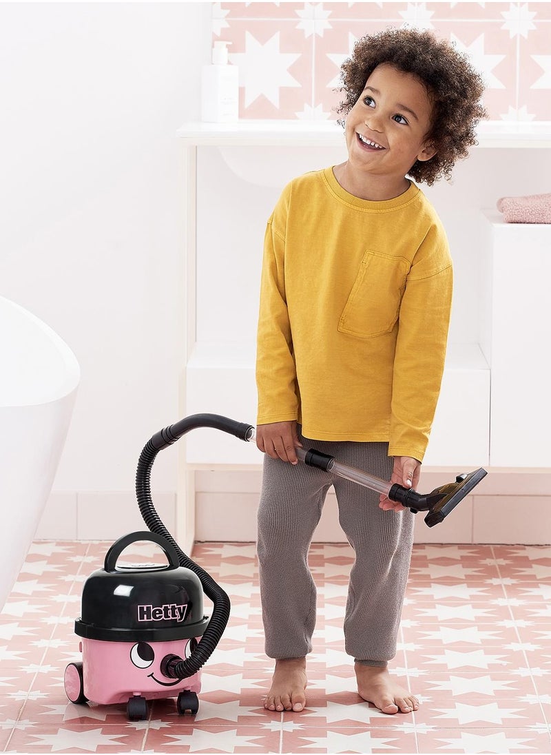 CASDON - Casdon - Hetty Vacuum Cleaner: Pink Toy Vacuum With Real Function And Nozzle Accessories. For Children Aged 3+ - Image 1