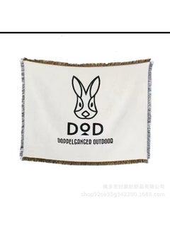Generic Bohemian Picnic Camp Blanket Decorative Mat White dod 