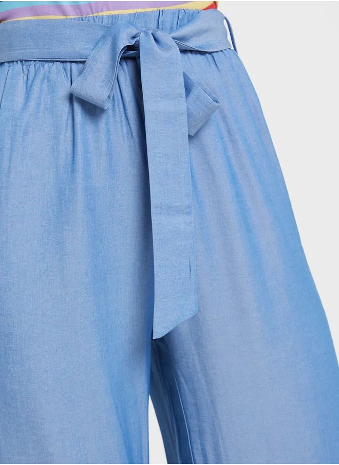 Ginger Paperbag Waist Wide Fit Pants