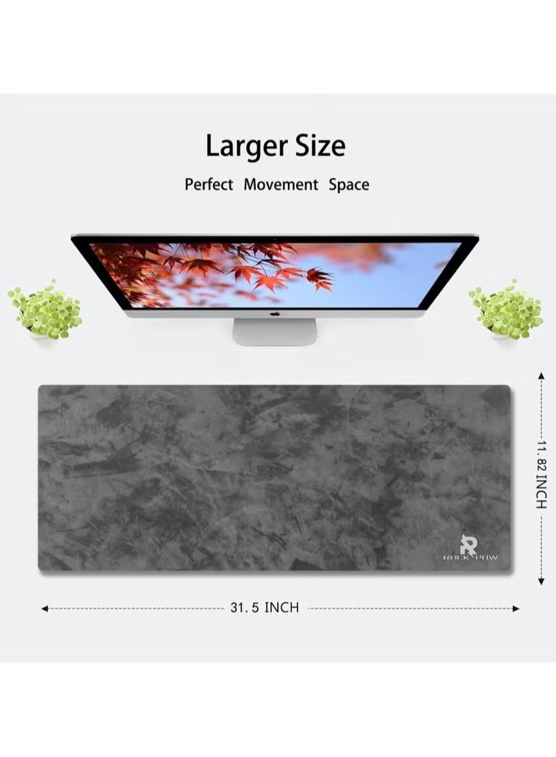 Large Desk Mouse Pad, Waterproof Gaming Mouse Pad, 800 x 300 x 3mm, 31.5 x 11.8 x 0.157in, Gaming Mouse Pad, XXL Desk Mat, Non-Slip Desk Mat, XL Gaming Mouse Pad, Thick Rubber Desk Pad Mouse Pad, Suitable for Gaming, Office, and Home Use - view 3