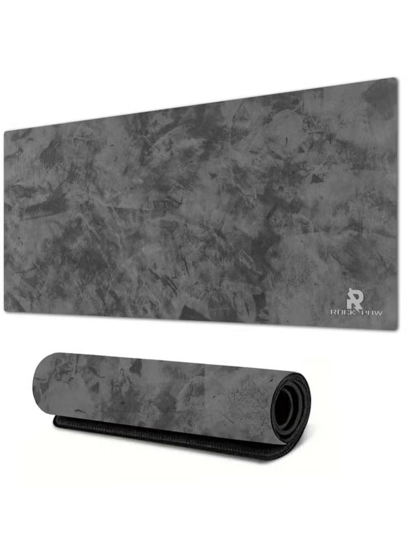 Rock Pow Large Desk Mouse Pad, Waterproof Gaming Mouse Pad,L=800X300X3mm,XL=900x400x3mm,XXL=1200X600X3mm, Gaming Mouse Pad, XXL Desk Mat, Non-Slip Desk Mat, XL Gaming Mouse Pad, Thick Rubber Desk Pad Mouse Pad, Suitable for Gaming, Office, and Home Use - Image 1