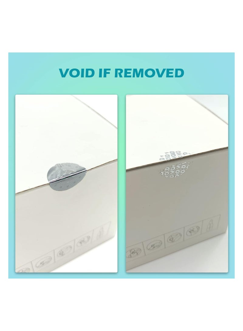 380 Hologram Tamper Proof Stickers Security Labels Warranty Void Stickers Tamper evident Seal Holographic Round Stickers 0.8inch,Silver  - Image 4