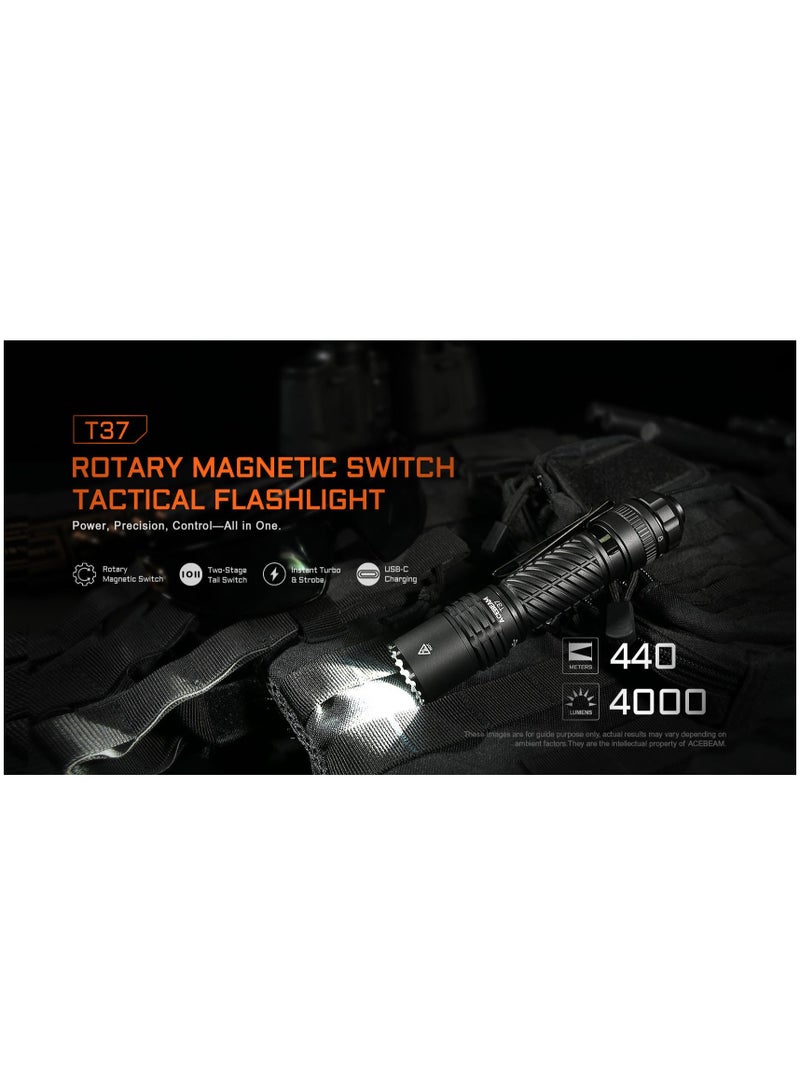 Acebeam T37 High Performance Flashlight 4000 Lumens - Image 4