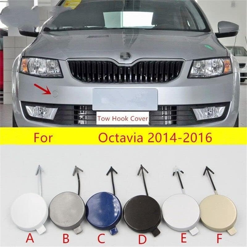DEMULAX Tow Hook Eye Cover for Skoda Octavia - Image 4
