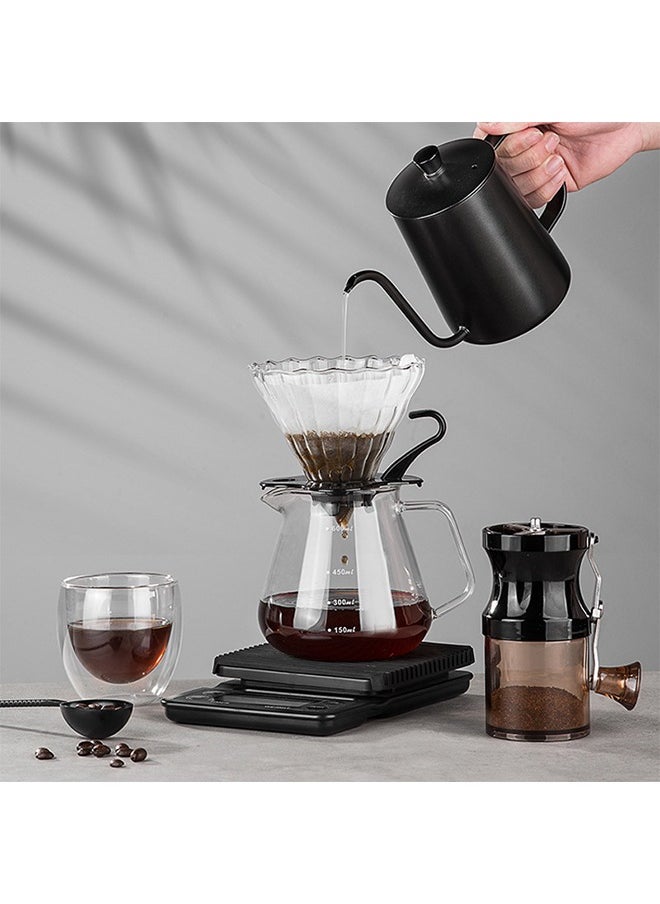 V60 Coffee Drip Set, Manual Pour Over Drip Coffee Maker Set, 9 Piece Coffee Accesspries with Portable Carry Case, Coffee Scale, Coffee Pot, Coffee Filter, Coffee Grinder