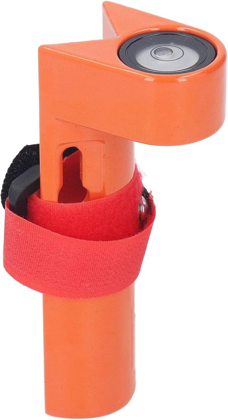 Adjustable Grade Rod Level, Aluminum Right Angle Bubble Level for 1 to 1.25in Round and Rectangular Rods with Protective Cover and Adjustable Strap for Construction and - Image 1