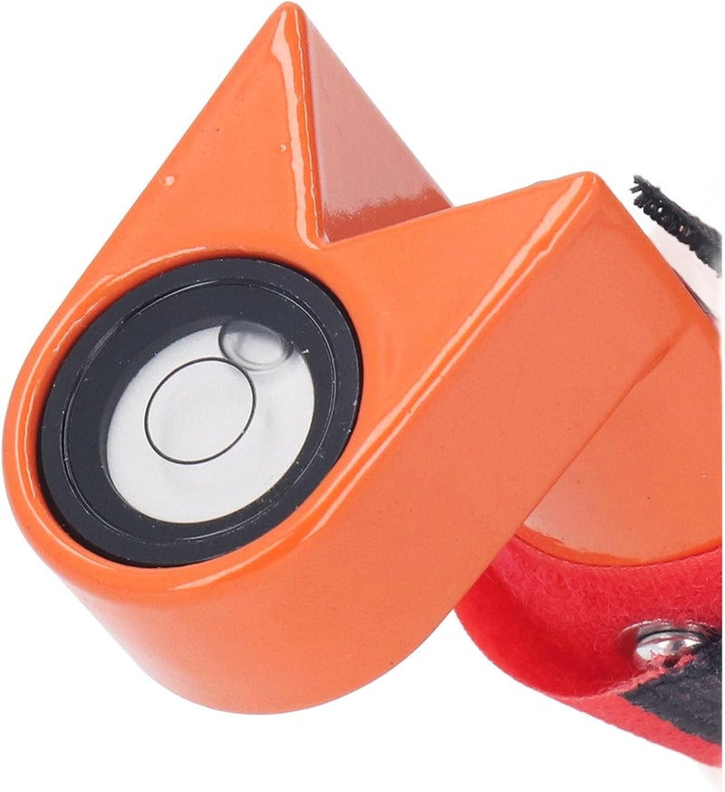 Adjustable Grade Rod Level, Aluminum Right Angle Bubble Level for 1 to 1.25in Round and Rectangular Rods with Protective Cover and Adjustable Strap for Construction and - Image 4