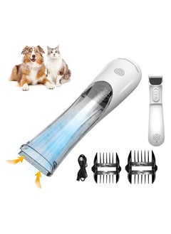 Dog Clippers for Grooming Dog Hair Trimmer Kit Vacuum Dog Clippers 3-Speed Low Noise Rechargeable Cordless Pet Shaver Clippers Tools for Small & Large Dogs Cats