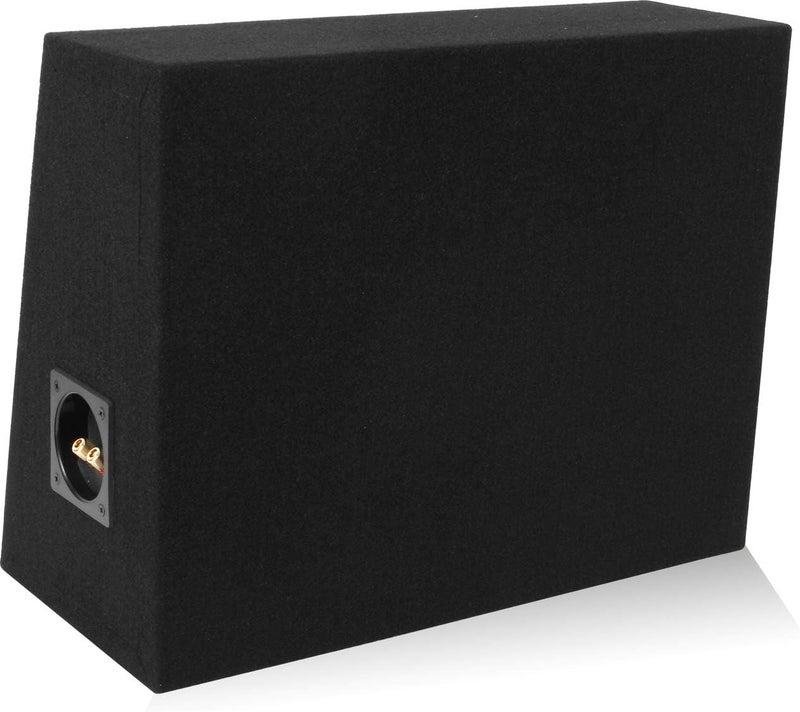 Belva 12-inch Sealed Truck Enclosure/Car Subwoofer Box with Angled Design and Prelined Polyfil - Image 4