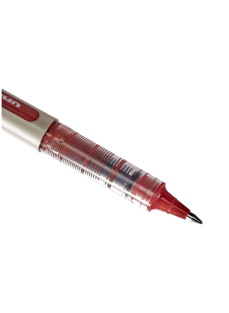 Uniball قلم حبر جاف Eye Fine ذو طرف 0.7 مم، قطعة واحدة، حبر أحمر - Image 3