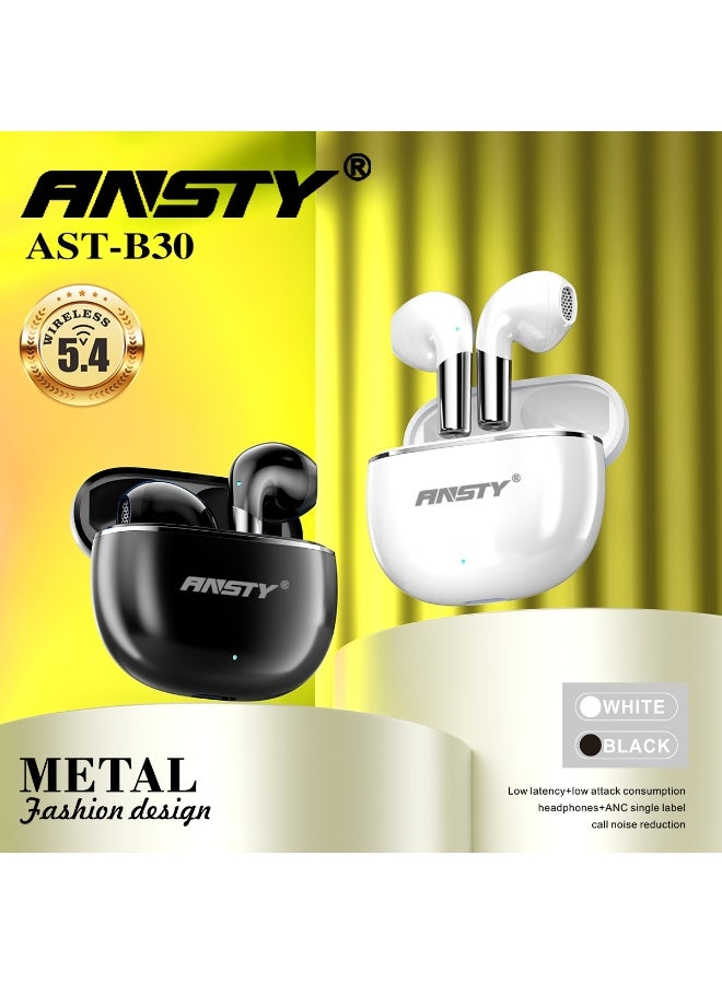 ANSTY AST-B30 Metal Fashion Design Wireless Earbuds - Image 3