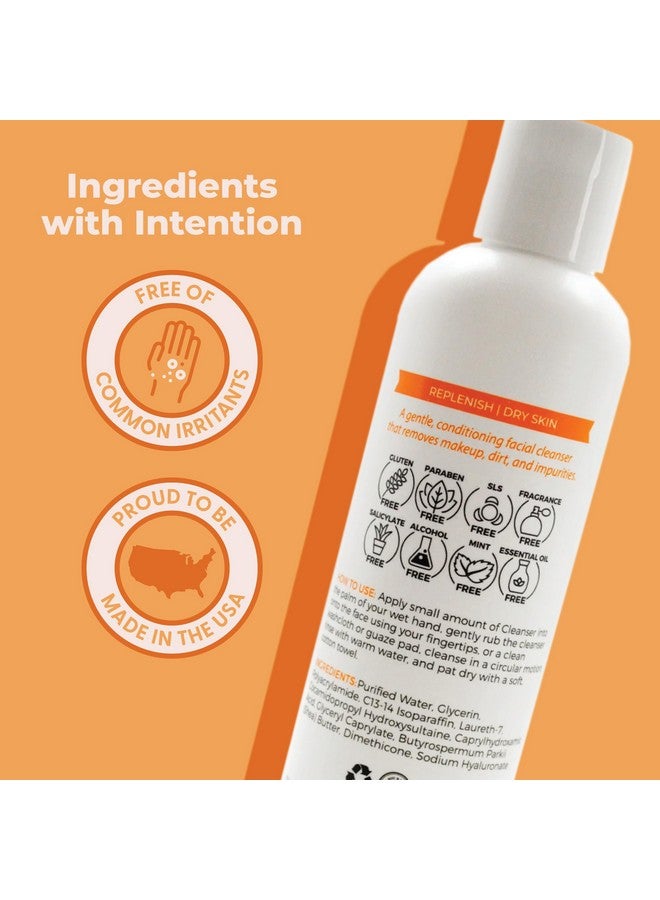 Cleure Lotion Cleanser For Dry Sensitive Skin Free Of Fragrance Gluten Paraben Salicylate And Non Comedogenic (8 Oz 1 Pack)  - Image 3