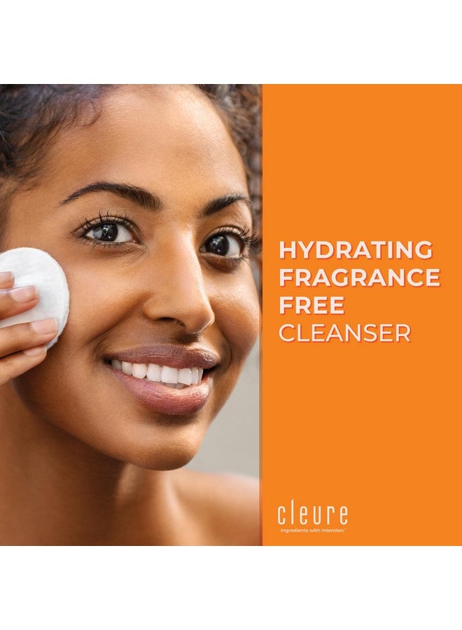 Cleure Lotion Cleanser For Dry Sensitive Skin Free Of Fragrance Gluten Paraben Salicylate And Non Comedogenic (8 Oz 1 Pack)  - Image 2