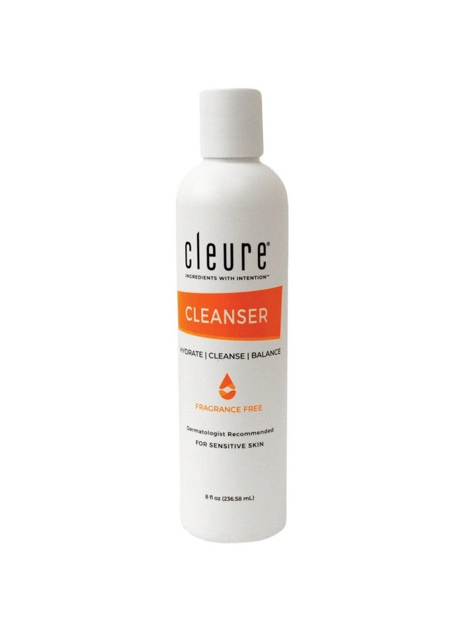 Cleure Lotion Cleanser For Dry Sensitive Skin Free Of Fragrance Gluten Paraben Salicylate And Non Comedogenic (8 Oz 1 Pack)  - Image 1