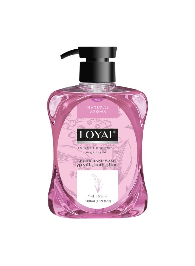 loyal Liquid Hand Wash - With Pink Dream Scent - Natural Aroma - 500 ml - Image 1