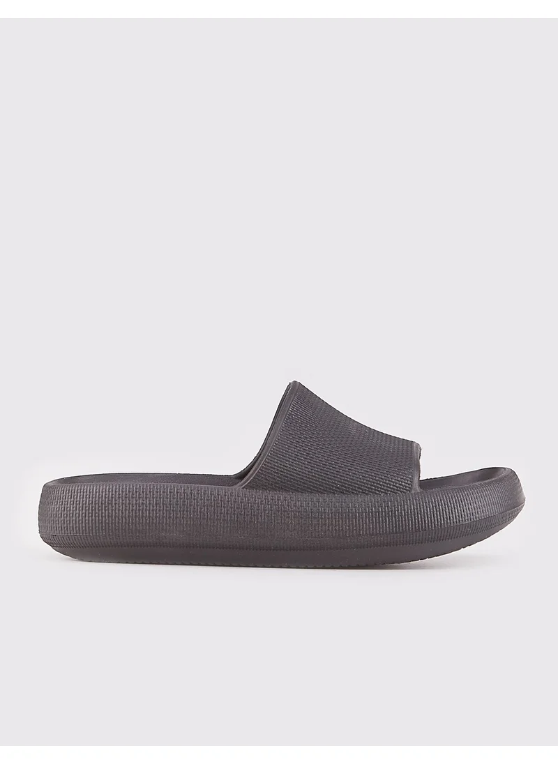 كاباني Black Women's Flat Slippers