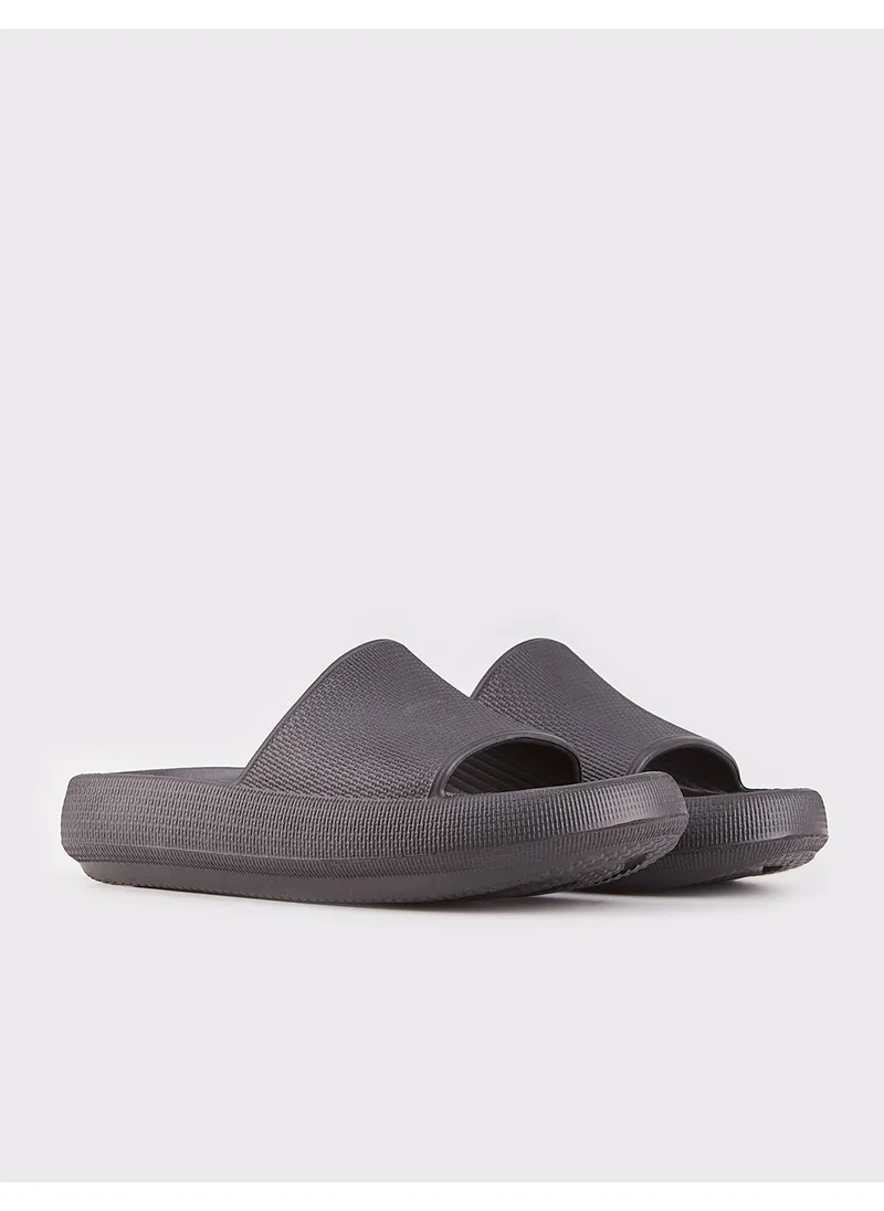 كاباني Black Women's Flat Slippers