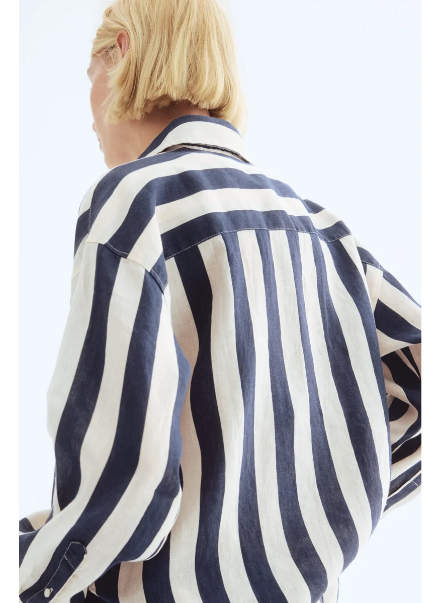H&M Oversized Linen Shirt