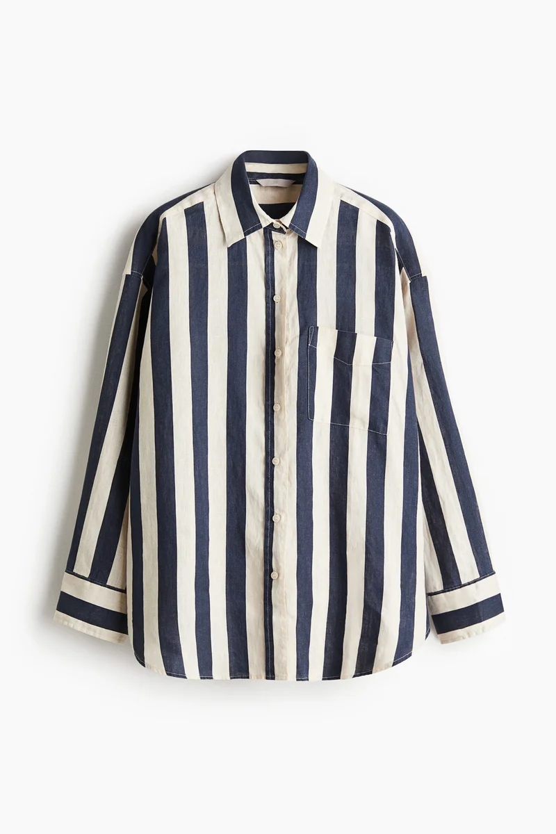 H&M Oversized Linen Shirt