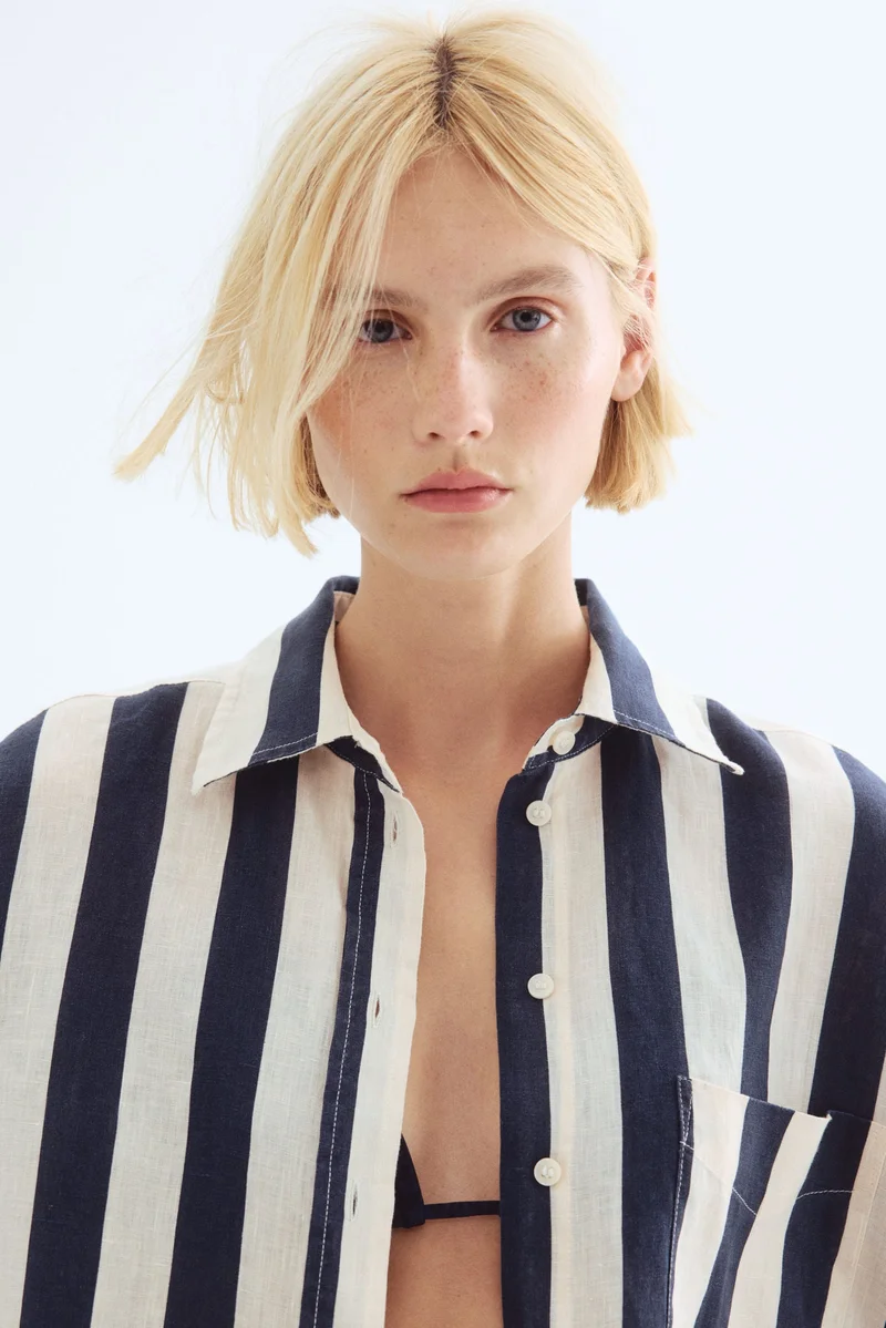 H&M Oversized Linen Shirt